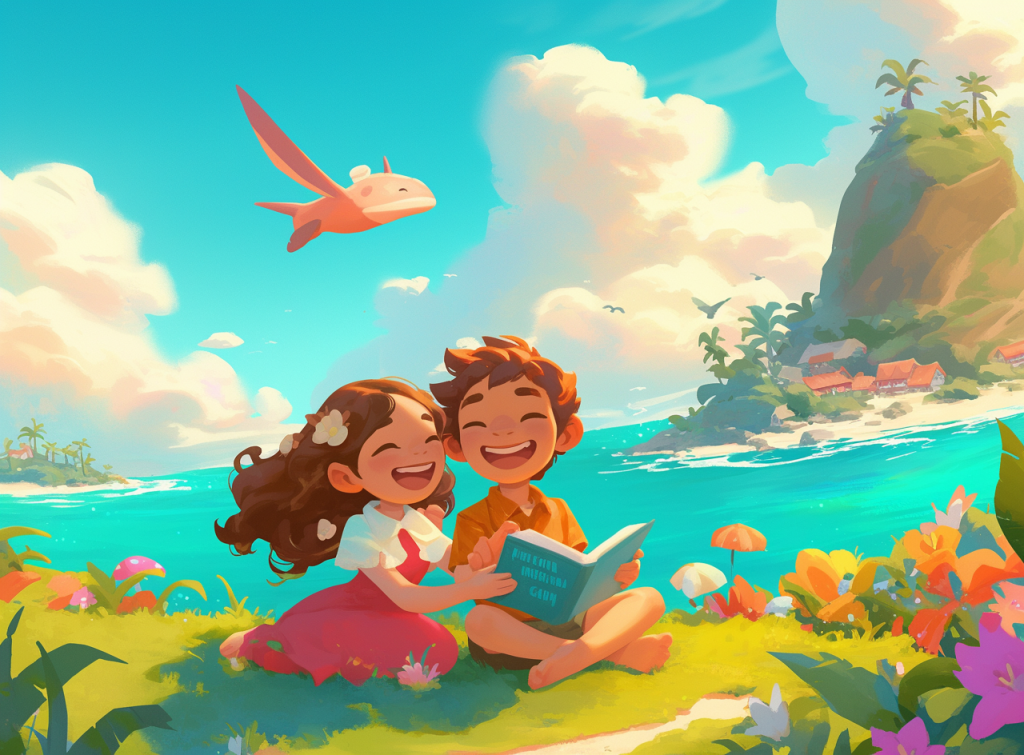 Children laughing